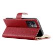 Redmi Note 12 5G/Poco X5 Leather Wallet Case with Strap - Red - 5