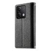 Redmi Note 13 5G Black Leather Wallet Case with Strap & Multi-card Slots - 3