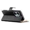 Redmi Note 13 Pro 4G/Poco M6 Pro Leather Wallet Case with Strap (Black) - 5