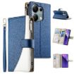 Redmi Note 13 Pro 4G/Poco M6 Pro Leather Wallet Case with Strap - Dark Blue - 1