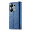 Redmi Note 13 Pro 4G/Poco M6 Pro Leather Wallet Case with Strap - Dark Blue - 3