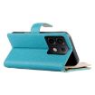 Redmi Note 13 Pro/Poco X6 Blue Leather Wallet Case with Strap - 5