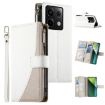 Redmi Note 13 Pro/Poco X6 White Leather Wallet Case with Strap - 1