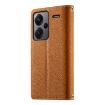 Redmi Note 13 Pro+ Brown Leather Wallet Case with Strap & Multi-card Slots - 3