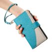 Redmi Turbo 3/Poco F6 Blue Leather Wallet Phone Case with Strap - 7