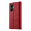 Redmi Turbo 4 Pro/Poco F7 Leather Wallet Case with Strap (Red) - 3