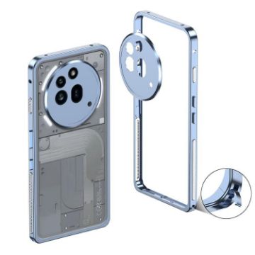 Nothing Phone 3a Pro Metal Frame Case with Camera Guard (Blue) - 1