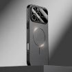 iPhone 16 Pro Max Kalebol MagSafe Frosted PC Case Black Large Window - 1