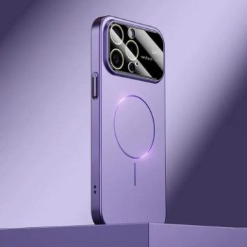 iPhone 15 Pro Max Kalebol MagSafe Frosted PC Case - Deep Purple - 1