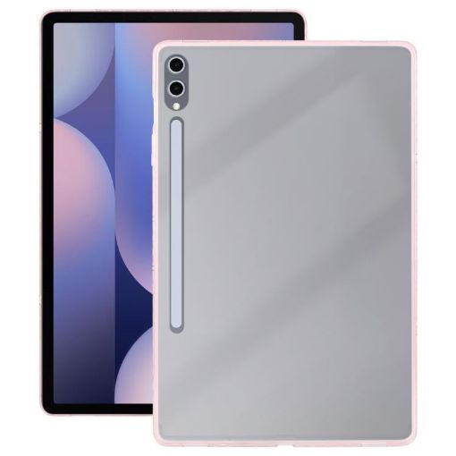 Samsung Galaxy Tab S9+/S10+ Pink TPU Hybrid Clear Acrylic Case - 1