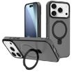 iPhone 17 Pro Kalebol Metal Lens Frame MagSafe Frosted Case Black - 1