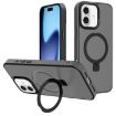 iPhone 17 Kalebol Metal Lens Frame MagSafe Holder Frosted Case Black - 1