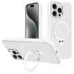 iPhone 15 Pro Kalebol Metal Lens Frame MagSafe Frosted White Case - 1
