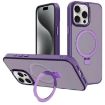 iPhone 15 Pro Dark Purple Metal Lens Frame MagSafe Case by Kalebol - 1