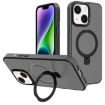 iPhone 14 Kalebol Metal Lens Frame MagSafe Holder Frosted Case Black - 1