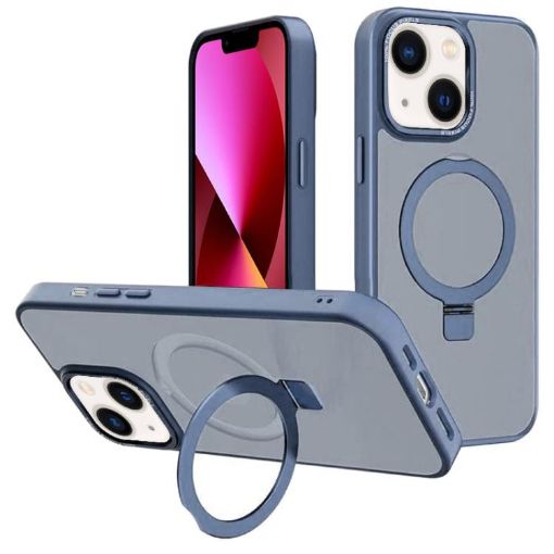 iPhone 13 Kalebol Metal Lens Frame MagSafe Case Sierra Blue - 1