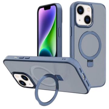 iPhone 14 Plus Kalebol Metal Lens Frame MagSafe Case Sierra Blue - 1