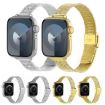 Apple Watch Milanese Embossed Metal Band Silver Rose 42/41/40/38mm - 5