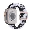 Apple Watch Band 46/49/45/44mm Double Loop Nylon Braid (Z Black White) - 1