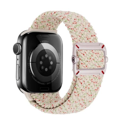 Apple Watch Band 42/41/40/38mm Double Loop Nylon Braid - Starlight Colorful - 1
