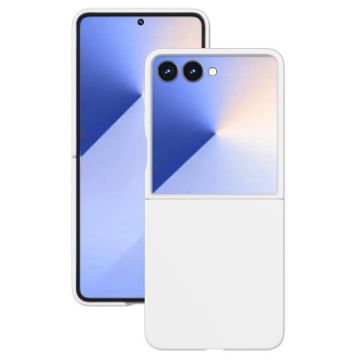 Samsung Galaxy Z Flip7 White Kalebol Solid Color PC Phone Case - 1