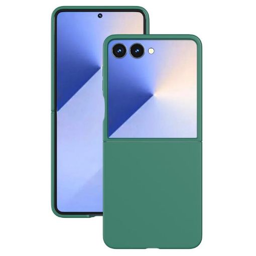 Samsung Galaxy Z Flip5 Green Kalebol Paint-Sprayed PC Phone Case - 1
