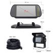7" IPS HD Screen AHD Touch Button Car Rearview Camera Monitor Kit Black - 3