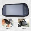 7" IPS HD Screen AHD Touch Button Car Rearview Camera Monitor Kit Black - 5