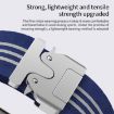Braided Nylon Watch Band for Apple Watch 42-49mm, Black White - 4