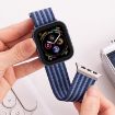 Apple Watch 38/40/41/S10 42mm Green White Nylon Braided Band - 5