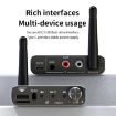 Portable Bluetooth Receiver AUX Adapter with USB, TF Card, Remote - Black - 4