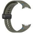 Samsung Galaxy Watch 8/8 Classic Magnetic Buckle Silicone Band Green - 4
