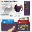 Samsung Galaxy Z Fold6 Leather Case with Card Holder & Tempered Film - 6
