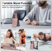 Samsung Galaxy Z Fold5 Rose Gold Leather Case with Card Holder & Film - 4