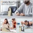 Samsung Galaxy Z Fold5 Beige Leather Case with Card Holder & Film - 4