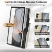 Samsung Galaxy Z Fold5 Beige Leather Case with Card Holder & Film - 7