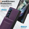 Samsung Galaxy Z Fold4 Leather Case with Card Holder & Tempered Film - 5