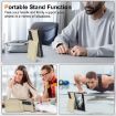 Samsung Galaxy Z Fold3 Beige Leather Case with Card Holder & Film - 4