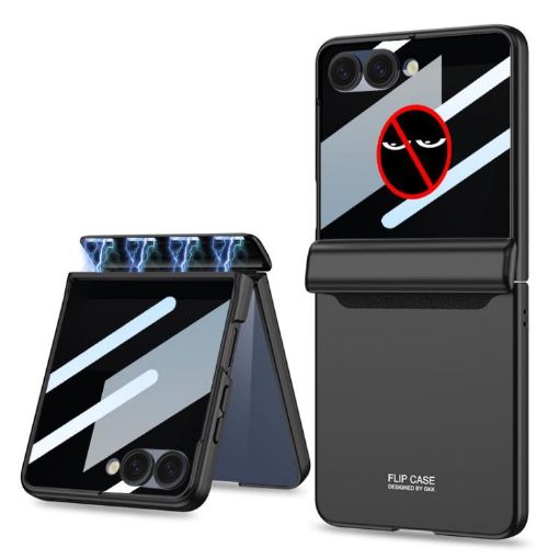 Samsung Galaxy Z Flip7 5G Magnetic Privacy Case - Full Coverage Black - 1