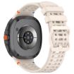 Samsung Galaxy Watch 8/8 Classic Silicone Band, Ladder Buckle (Starlight) - 2