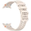 Samsung Galaxy Watch 8/8 Classic Silicone Band, Ladder Buckle (Starlight) - 3