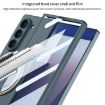 Galaxy Z Fold7 5G GKK Ultra-thin Magnetic Case with Rotating Bracket - Grey - 9