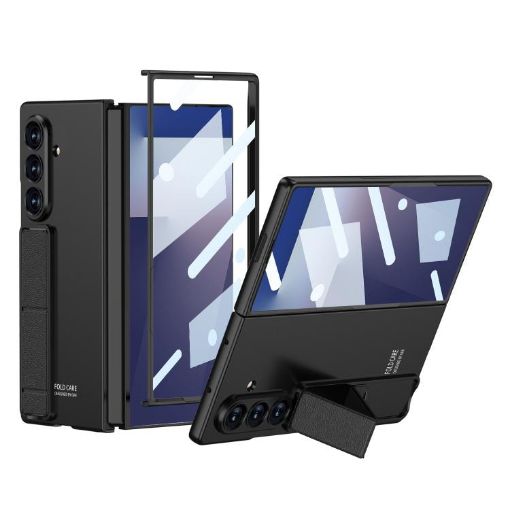 Samsung Galaxy Z Fold7 5G GKK Ultra-thin Full Cover Case with Bracket - 1