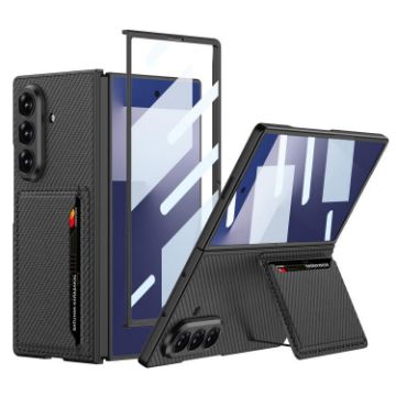 Samsung Galaxy Z Fold7 5G GKK Ultra-thin Leather Case with Card Slots - 1