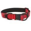 Reflective Waterproof Pet Collar, Black Buckle, Size L, Red Cloth - 1