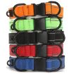 Reflective Waterproof Pet Collar, Black Buckle, Size L, Red Cloth - 3