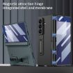 Samsung Galaxy Z Fold7 5G Silver Magnetic Full Cover Case with HD Film - 2