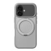 iPhone 17 Kalebol Frosted MagSafe Acrylic TPU Case - Cobble Grey - 1