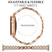Rose Gold Diamond Metal Watch Band for Apple Watch 38/40/41/S10 42mm - 2