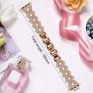 Rose Gold Diamond Metal Watch Band for Apple Watch 38/40/41/S10 42mm - 4